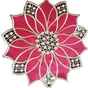 Bella disegni di fiori cutwork tessuto ricamato tovaglietta tavolo tovagliolo di stoffa