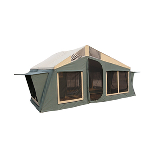 Luxury Off Road Camper Trailer Tent High Quality Ripstop Canvas Family <b>Camping</b> Tent for Sale - Product Image 1
