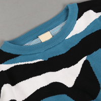 Pull-over en tricot personnalisé pour homme, en coton épais et respirant, à manches longues, avec motif de Noël, vente en gros