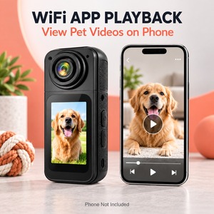 Cámara de Video Compacta para Mascotas con WiFi y Grabador de Acción, con Pantalla de 1.44 Pulgadas para Perros y Gatos - Product Image 2
