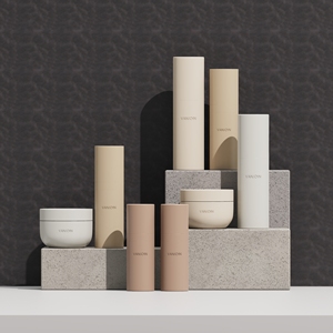 Ensemble de flacons et pots en plastique gris mat de luxe 250ml 500ml 250g pour shampoing, après-shampoing, savon liquide, <span class=keywords><strong>gel</strong></span> capillaire et gommage corporel - Product Image 6