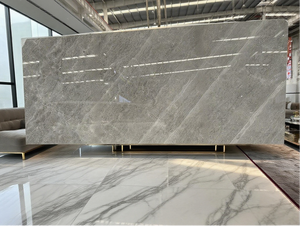 Dalle Plate d'Intérieur en Pierre de Marbre Naturel Château en Pierre Grise Escalier de Comptoir Marches Carreaux de Céramique Maison - Product Image 6