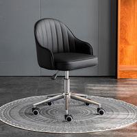 Chaise de coiffeuse ergonomique avec fonctions de refroidissement et extensibles, chaise rembourrée confortable à hauteur réglable pour salon de beauté et bureau