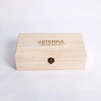 Boîte à huiles essentielles en bois DoTerra, 25 compartiments, organisateur de rangement en bois massif, boîte cadeau rectangulaire