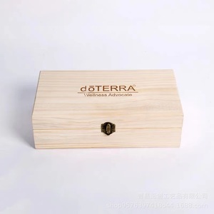 Caja de Madera para Aceites Esenciales DoTerra, 25 Compartimentos, Organizador de Almacenamiento de Madera Maciza, Caja de Regalo Rectangular - Product Image 3