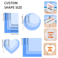 Wholesale Summer Personalized Sublimation Printed Quick Dry Oversized Microfiber Sand Free Custom Logo Beach Towels