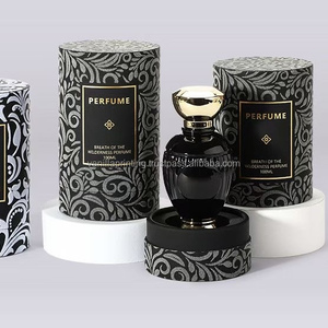 Caja de Cilindro Redonda de Papel Kraft de Lujo Personalizada, Ecológica, para Botellas de Fragancia y Velas con Logotipo - Product Image 3