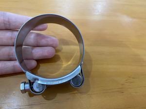 Penjepit selang t-baut kustom tugas berat klem tabung dapat diatur baja tahan karat 304 atau penjepit besi berlapis seng - Product Image 6