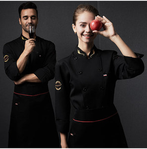 <span class=keywords><strong>Giacca</strong></span> <span class=keywords><strong>da</strong></span> Chef di Alta Qualità, Uniforme <span class=keywords><strong>da</strong></span> Cuoco per Hotel e Ristoranti, per Uomo e Donna - Product Image 1