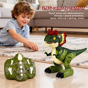 Robot dinosaure télécommandé 2,4 GHz à 4 canaux avec LED, détection tactile, pulvérisation de lumière, portée de 30 m et câble USB – Vente en gros - Product Image 3