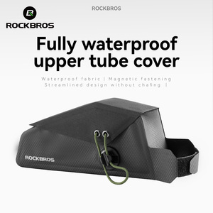 ROCKBROS Su Geçirmez Üst Boru Bisiklet Çantası 0.8L Bisiklet Kadro Çantası Hafif Manyetik Kapatmalı Yansıtıcı Yol <span class=keywords><strong>MTB</strong></span> Çantası - Product Image 1
