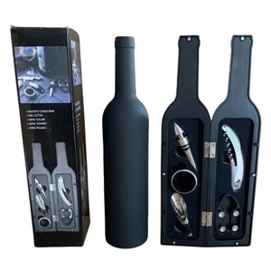 Hot bán mở chai rượu vang Opener Set Hộp quà tặng rượu vang chai hình rượu vang Opener Set - Product Image 6