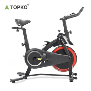 Vélo de spinning électrique motorisé de fitness à usage domestique commercial bon marché TOPKO sport vélo de spinning professionnel