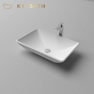 KITBATH Modern Countertop Basins Artificial Stone ceramic Counter Top Sinks toilet washing basin function