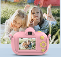 Kamera Digital Anak SONIDA 1080P Dua Lensa Sensor CMOS Layar IPS 2-inci Memori 32GB Layar Ganda Mini Set Hadiah Foto