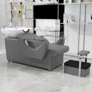 K Professional Beauty Hair Salon Furniture Fashion Luxury High-<b>end</b> Hair Washing <b>Bed</b> Ceramic Basin Classic Hair Washing Chair - Product Image 3