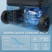Euhomy App Control Réfrigérateur 12 V Refroidisseur électrique à double zone Réfrigérateur de voiture avec roues et panier pour le voyage