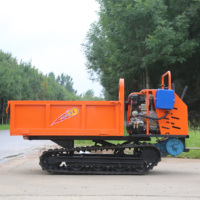 Offre Spéciale mini-brouette à chargement automatique, petit transporteur à chenilles, benne hydraulique, chargeur 4x4 pour transporter