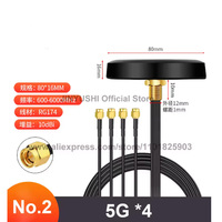 Antena Combinada 4G LTE 5G WiFi GPS 2.4Ghz, Antena para Router de Exterior con Carcasa Impermeable, Alta Ganancia, SMA 1m 3m Fakra