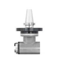 Cabezal Angular CNC de 90 Grados SK50 BT40 con Montaje de Brida, Cabezal de Fresado Lateral de Alta Resistencia para Corte Pesado y Perforación Lateral