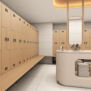 Màu Xanh 6-Cửa Nhân Viên <span class=keywords><strong>Locker</strong></span> Hpl Tủ Văn Phòng Với Khóa Chìa Khóa Lưu Trữ An Toàn Cho Các Tập Tin Quần Áo & Nguồn Cung Cấp Cho Phòng khám Phòng Tập Thể dục - Product Image 2