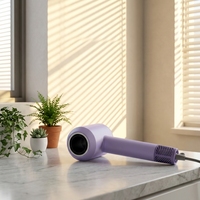 Sèche-cheveux professionnel sans pales 1600W à grande vitesse, 3 vitesses, vent puissant, usage domestique, ions négatifs - Vente en gros usine