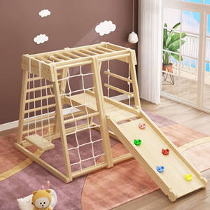 Columpio Lepinkids de Madera Maciza, Estructura de Escalada para Niños, Parque Infantil Interior para el Hogar, Pequeño Parque de Ejercicio Familiar, Tobogán de Escalada para Bebés - Product Image 5