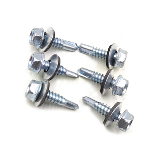 สกรูยึดหลังคาอาคารจีนพร้อมแหวนยาง สกรูหัวหกเหลี่ยมแบบเจาะเอง - Product Image 2