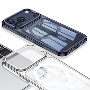 Funda Magnética Ultra Delgada para Teléfono con Carga Inalámbrica, Color Naranja Electrochapado, con Protector de Lente de Cámara para 17 Pro Max - Product Image 3