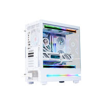 Nouvelle arrivée : boîtier d'ordinateur ATX Mid Tower, boîtier de jeu à haut débit d'air, châssis PC, boîtier de jeu avec panneau en verre trempé