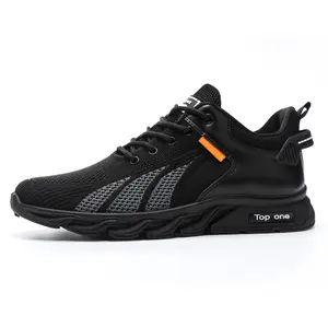 retail stores canada black flying woven breathable non-slip chunky blade walking sneaker sports casual for men running shoes