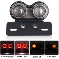 OVOVS-luz trasera Universal para motocicleta, soporte para matrícula, intermitentes, luces de freno para Harley, Bmw, Honda