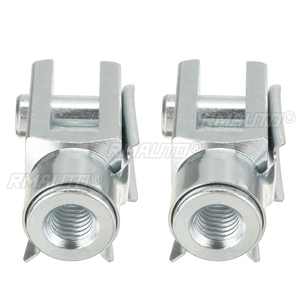 2pcs M6 M8 M10 Universal Silver M6 M8 <b>Boot</b> Bonnet Trunk Gas Strut End Fitting Pin Ball Joint Valve <b>Spring</b> Holders - Product Image 3