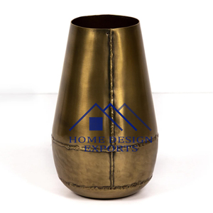 Antique <b>Gold</b> Metal Flower Pots and <b>Vases</b> Latest Design for Home Hotels and Restaurants for Weddings and Decor - Product Image 3