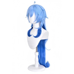 Juego Genshin Impact <span class=keywords><strong>GANYU</strong></span> <span class=keywords><strong>Cosplay</strong></span> azul esponjoso rizado peluca ondulada - Product Image 5