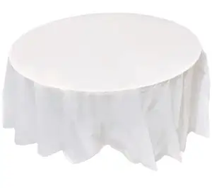 Disposable Solid Color Tablecloth Peva Round Tablecloth Tablecloth 213cm For Home