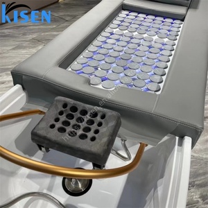 Kisen Salon Spa Moxibustion Shampoo Table Hair Washing Massage Chair Pedicure Shampoo <b>Bed</b> With Water Circulation for Beauty Shop - Product Image 5