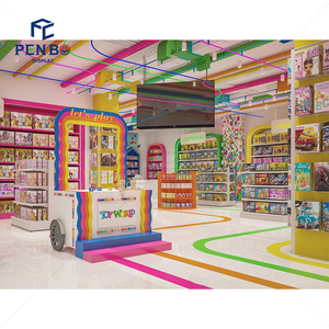 Trẻ em hiện đại cửa hàng phụ kiện với Modular Kệ tường và hợp thời trang tủ trưng bày cho đồ chơi các nhà bán lẻ đồ chơi cửa hàng đồ đạc - Product Image 3
