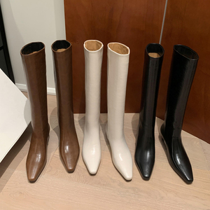 Giày cao gót đế xuồng thanh lịch cho nữ, giày cao đến đầu gối 2025 cỡ 33-40 - Product Image 4