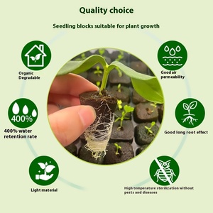 Pi đất than sinh học bùn bông cây giống Chất nền THỦY CANH RAU chất dinh dưỡng khối cắt không cần đất trồng trọt - Product Image 3