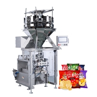 Machine d'emballage verticale à azote à faible coût pour les sachets de chips de pommes de terre/biscuits/haricots/céréales