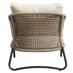 Loisirs relaxant confortable cour Patio fauteuils en aluminium meubles 3 pièces extérieur <span class=keywords><strong>jardin</strong></span> corde chaises ensemble - Product Image 5