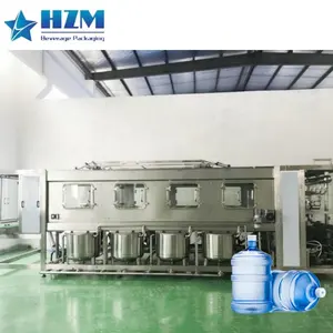 300BPH Automatic 5 Gallon 18.9L 20L Barrel Bucket Jar Drinking Pure Mineral Water Filling Machine Complete Production Line