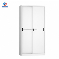 Archivador metálico duradero, mueble de oficina, armario de almacenamiento de acero con cerradura, archivador de acero laminado en frío para uso doméstico y de oficina.