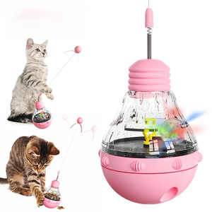 Jouet rotatif pour chat lumineux à haute élasticité avec distributeur lent et système <span class=keywords><strong>de</strong></span> distribution automatique - Product Image 1