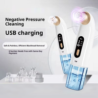 Appareil de beauté facial portable pour le nettoyage des pores, traitement de l'acné et élimination des points noirs, petit appareil à bulles, recharge USB, étanche