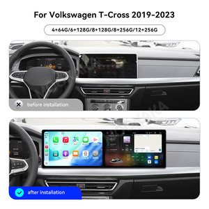 Автомагнитола MOOKAKA с двумя 10,1-дюймовыми экранами для VW Tharu 2019-2023, GPS, DVD-плеер, мультимедийная система, экран для второго пилота, Android 14 - Product Image 2