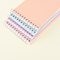 Pastellfarbenes Spiral-Notizbuch, farbiges Notizheft, minimalistisches College-Studenten-Tagebuch, individuelles Cover-Design