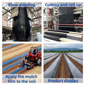 <span class=keywords><strong>Film</strong></span> de paillage agricole personnalisé en gros, <span class=keywords><strong>noir</strong></span> et argenté, pour couverture de sol, <span class=keywords><strong>film</strong></span> <span class=keywords><strong>plastique</strong></span> de serre pour fermes/légumes/jardins - Product Image 3