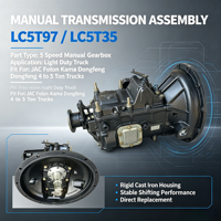 Boîte de vitesses manuelle à 5 rapports LC5T97 / LC5T35, compatible avec les véhicules Foton, Dongfeng et autres moteurs de la série 490/4102
